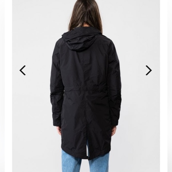 PARAJUMPERS HOODED PARKA WINDBREAKER JACKET BLACK SIZE SMALL EUC - Picture 16 of 16